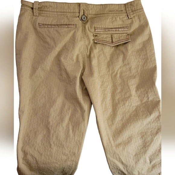 DKNY Stitch-Stripe Stretch Crop Pants - Picture 7 of 10